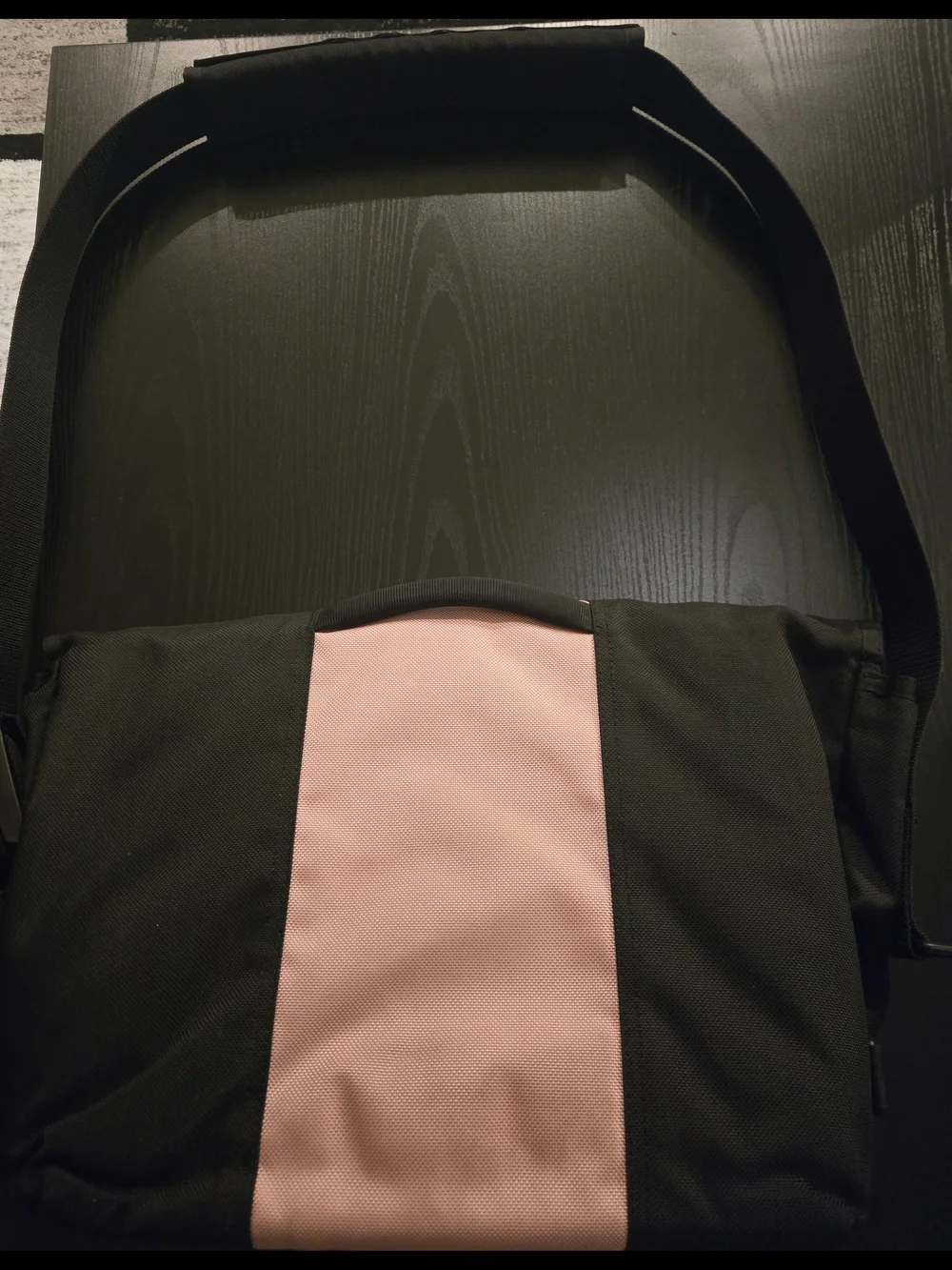 Timbuk2 Black and Pink Classic Laptop Messenger Bag